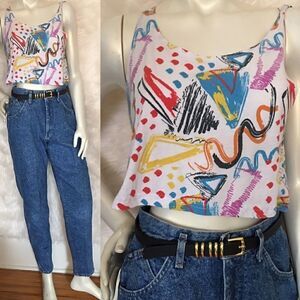 80s style Crop Tank 